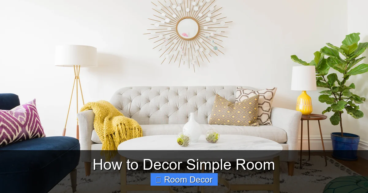 How to Decor Simple Room