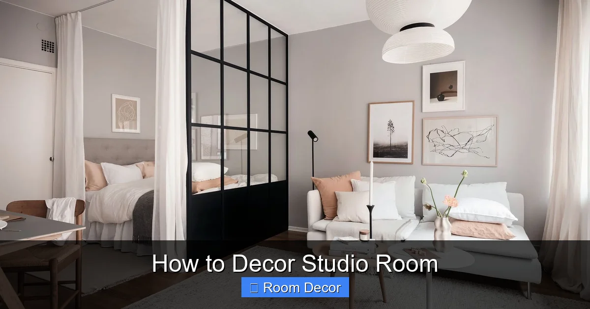 How to Decor Studio Room