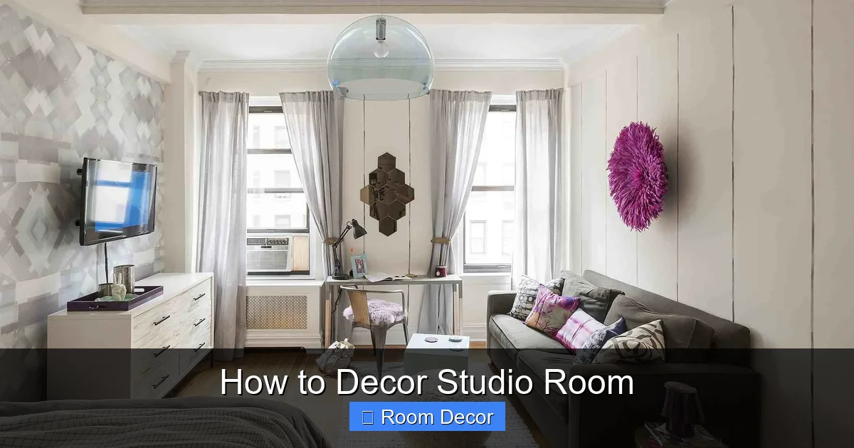 How to Decor Studio Room