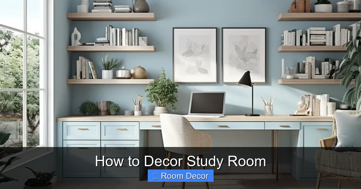 How to Decor Study Room