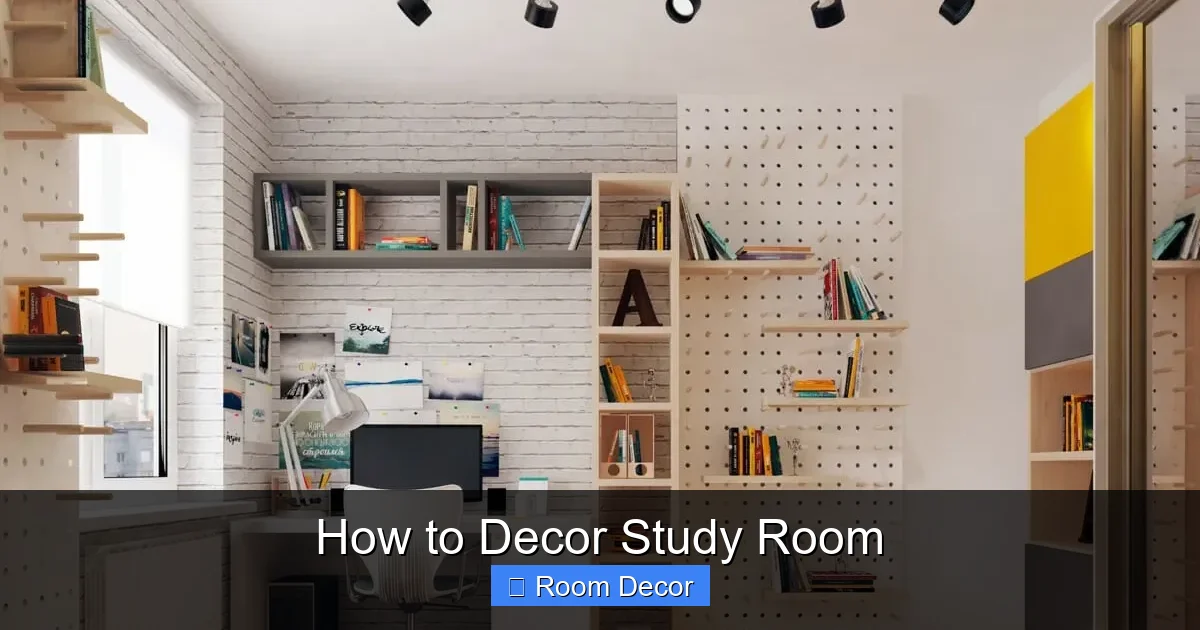 How to Decor Study Room