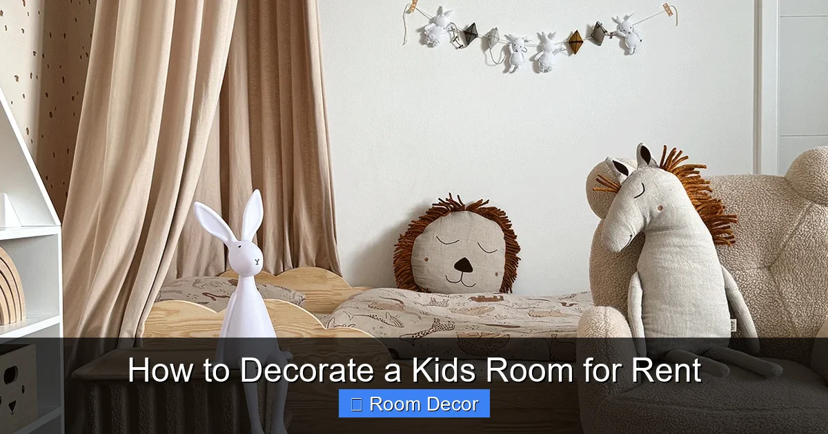 How to Decorate a Kids Room for Rent