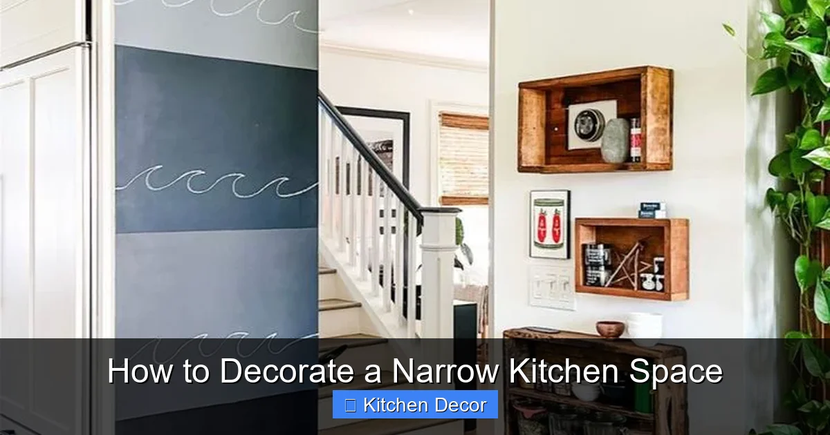 How to Decorate a Narrow Kitchen Space