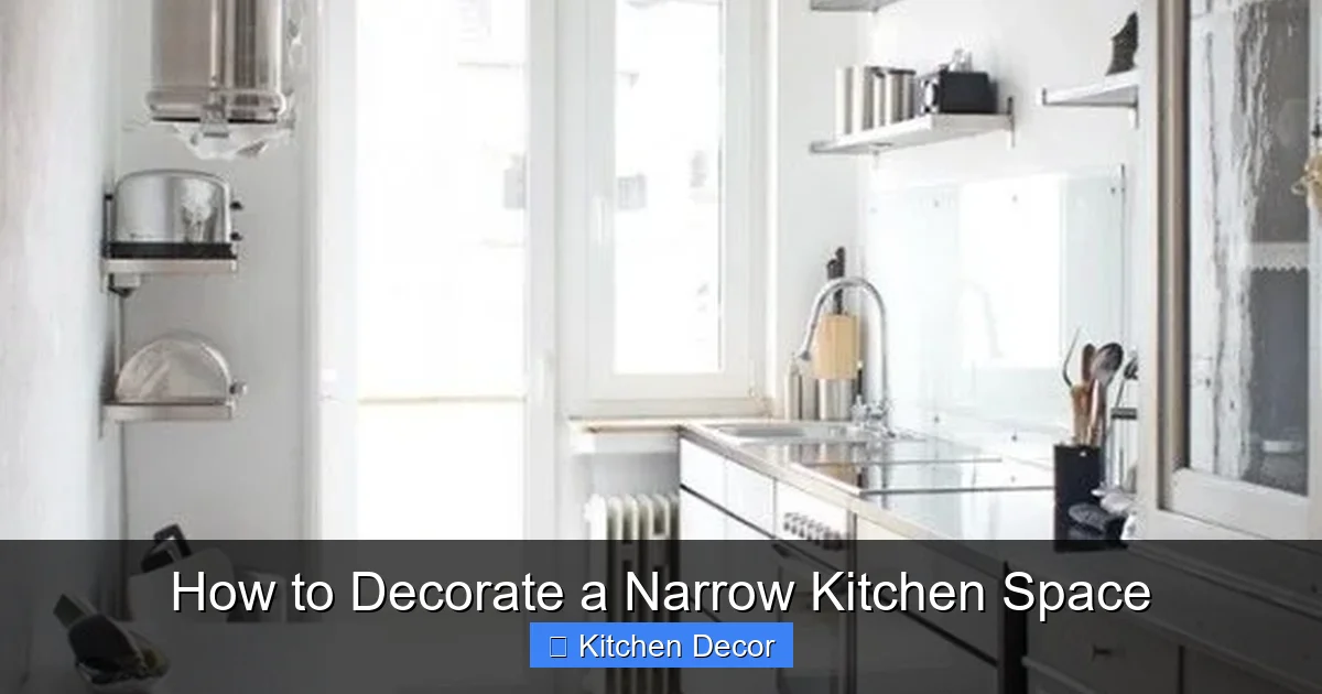 How to Decorate a Narrow Kitchen Space
