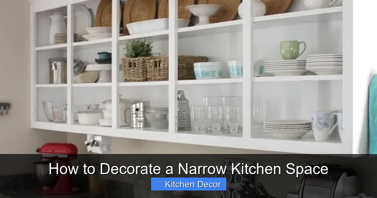 How to Decorate a Narrow Kitchen Space