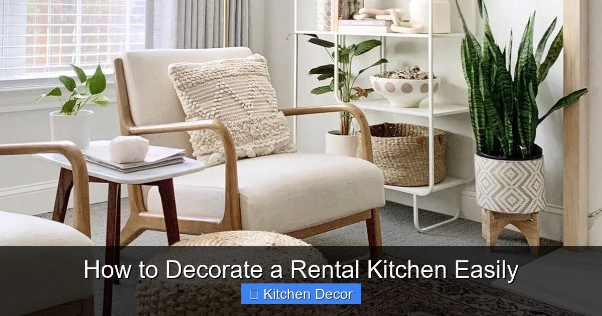 How to Decorate a Rental Kitchen Easily