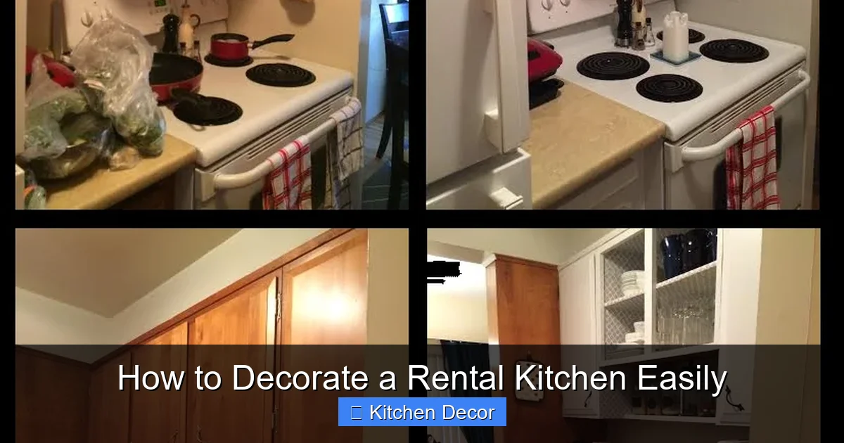 How to Decorate a Rental Kitchen Easily