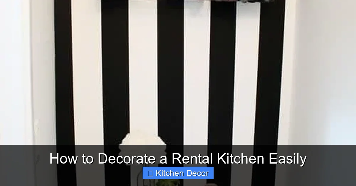 How to Decorate a Rental Kitchen Easily