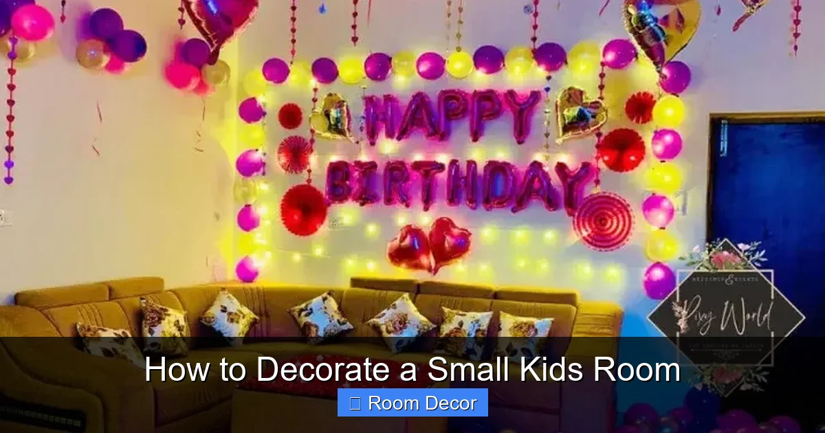 How to Decorate a Small Kids Room
