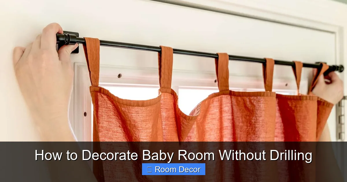 How to Decorate Baby Room Without Drilling