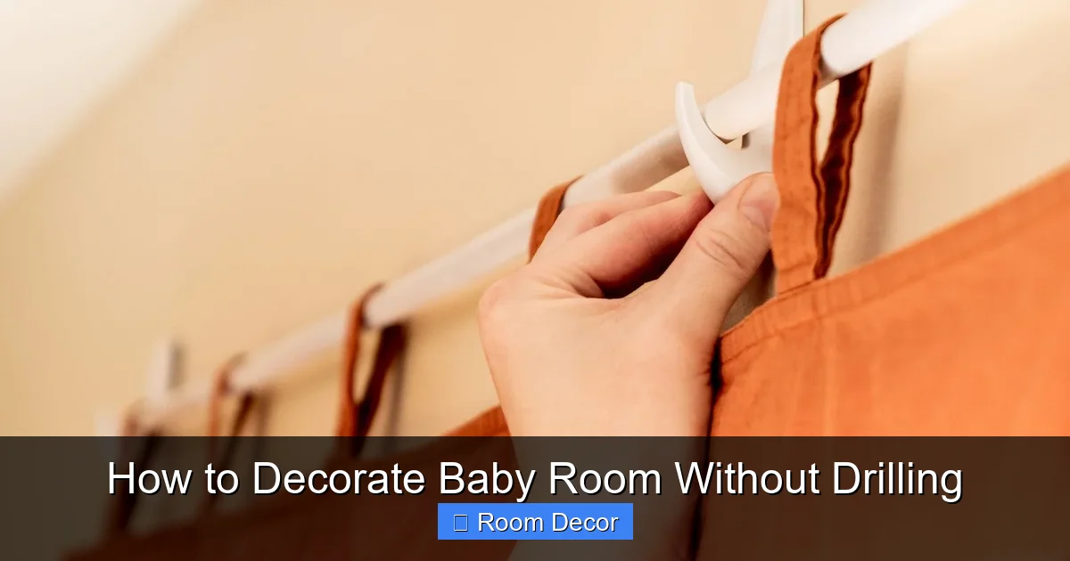 How to Decorate Baby Room Without Drilling