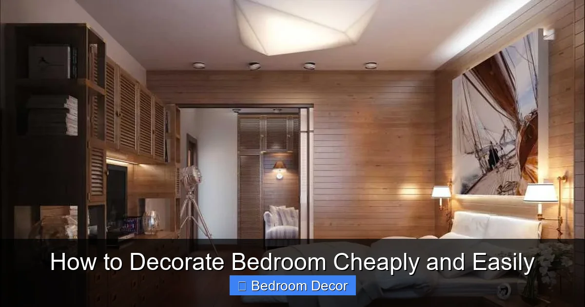 How to Decorate Bedroom Cheaply and Easily
