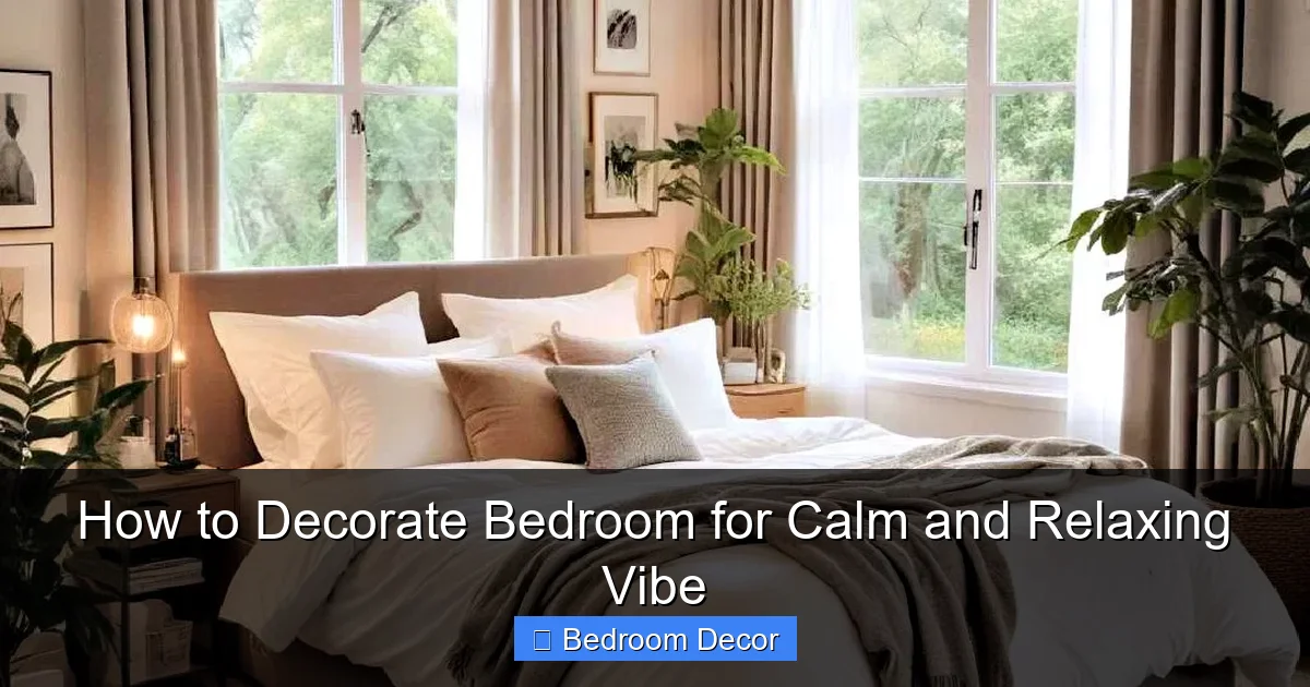 How to Decorate Bedroom for Calm and Relaxing Vibe