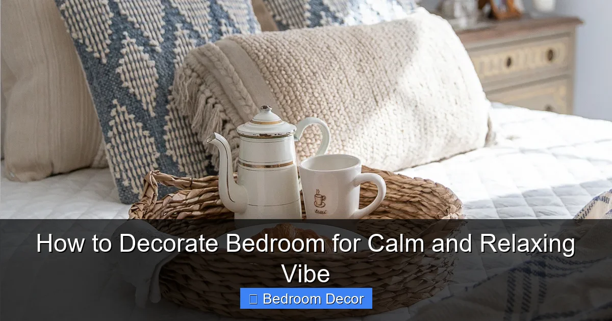 How to Decorate Bedroom for Calm and Relaxing Vibe
