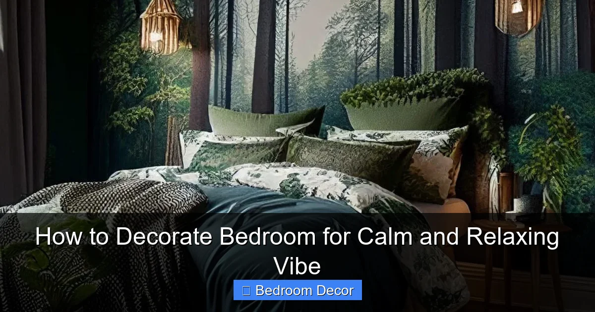 How to Decorate Bedroom for Calm and Relaxing Vibe