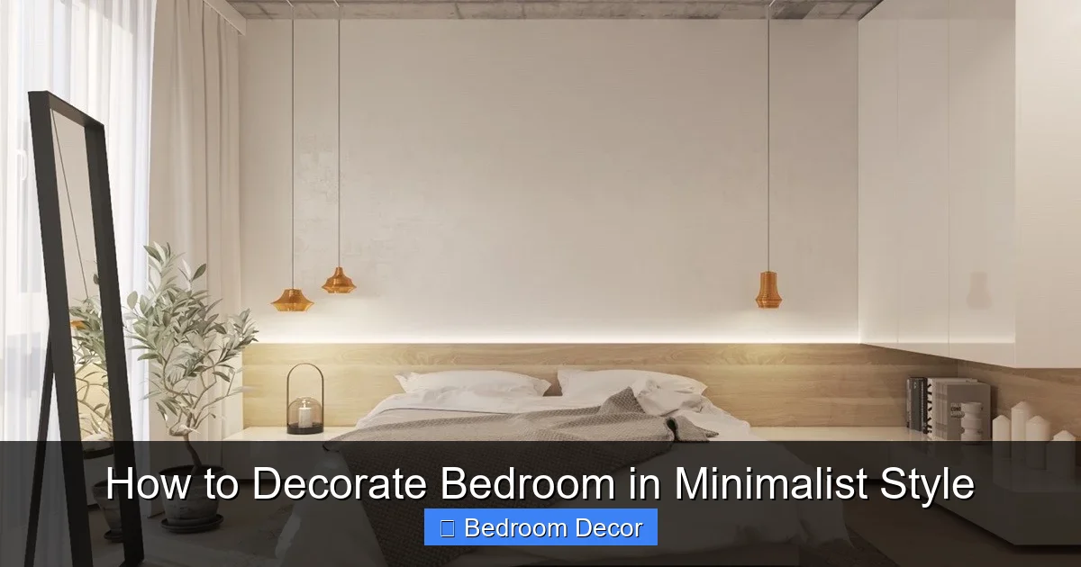 How to Decorate Bedroom in Minimalist Style
