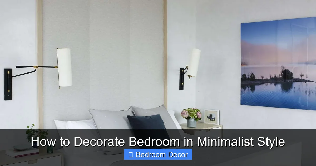 How to Decorate Bedroom in Minimalist Style