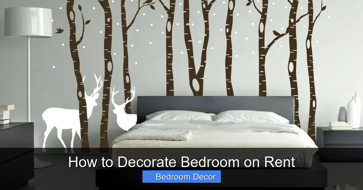 How to Decorate Bedroom on Rent