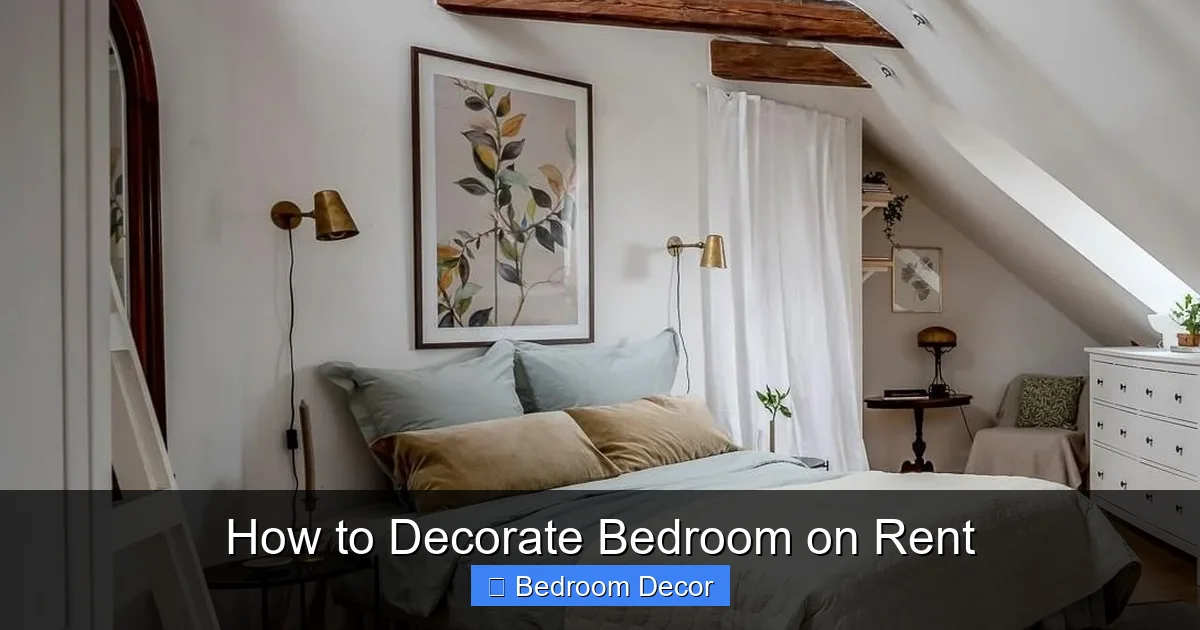 How to Decorate Bedroom on Rent