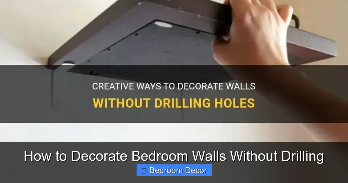 How to Decorate Bedroom Walls Without Drilling