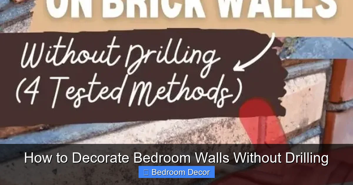 How to Decorate Bedroom Walls Without Drilling