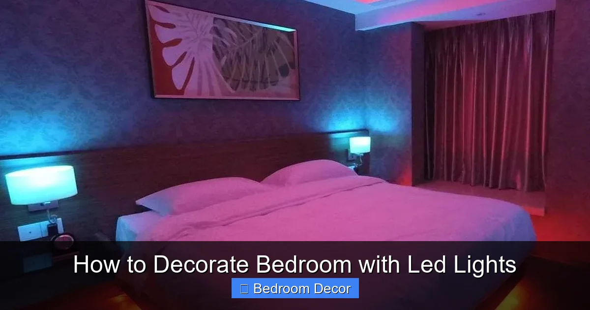 How to Decorate Bedroom with Led Lights