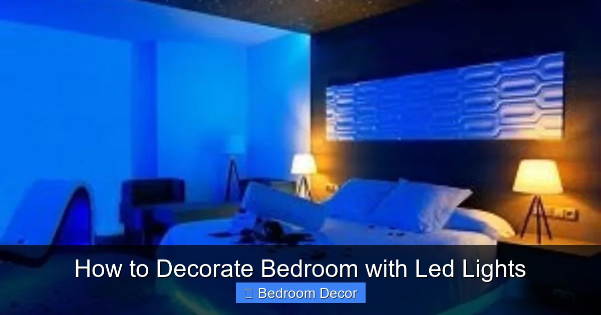 How to Decorate Bedroom with Led Lights