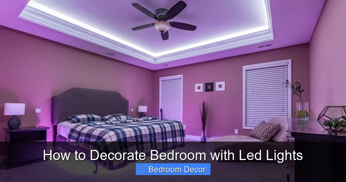 How to Decorate Bedroom with Led Lights