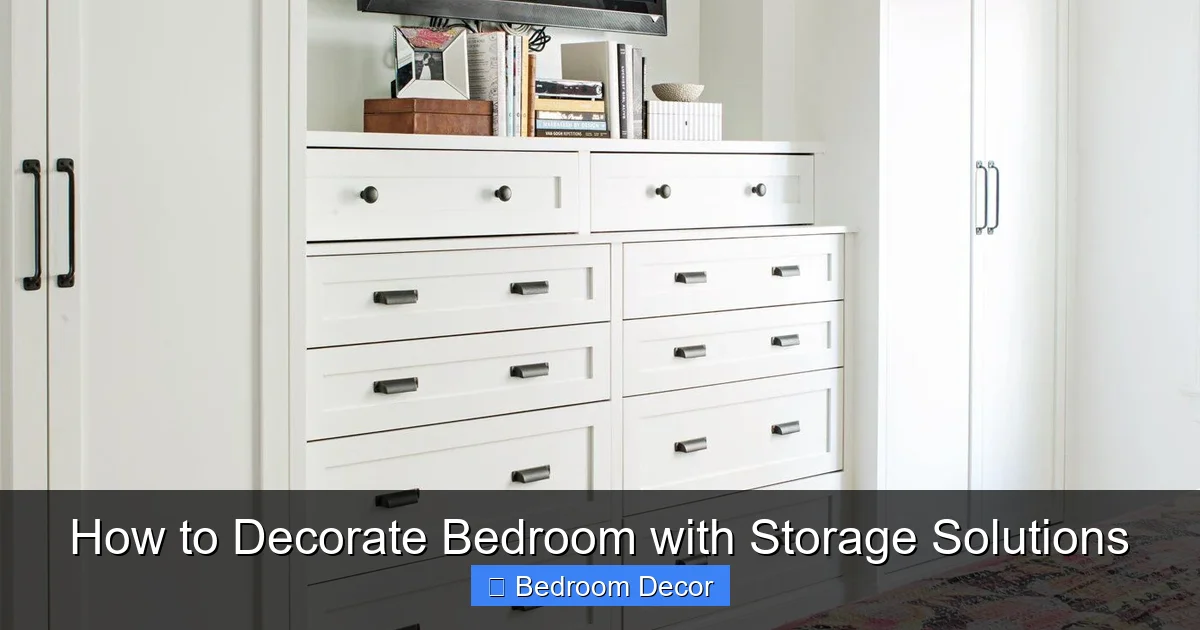 How to Decorate Bedroom with Storage Solutions