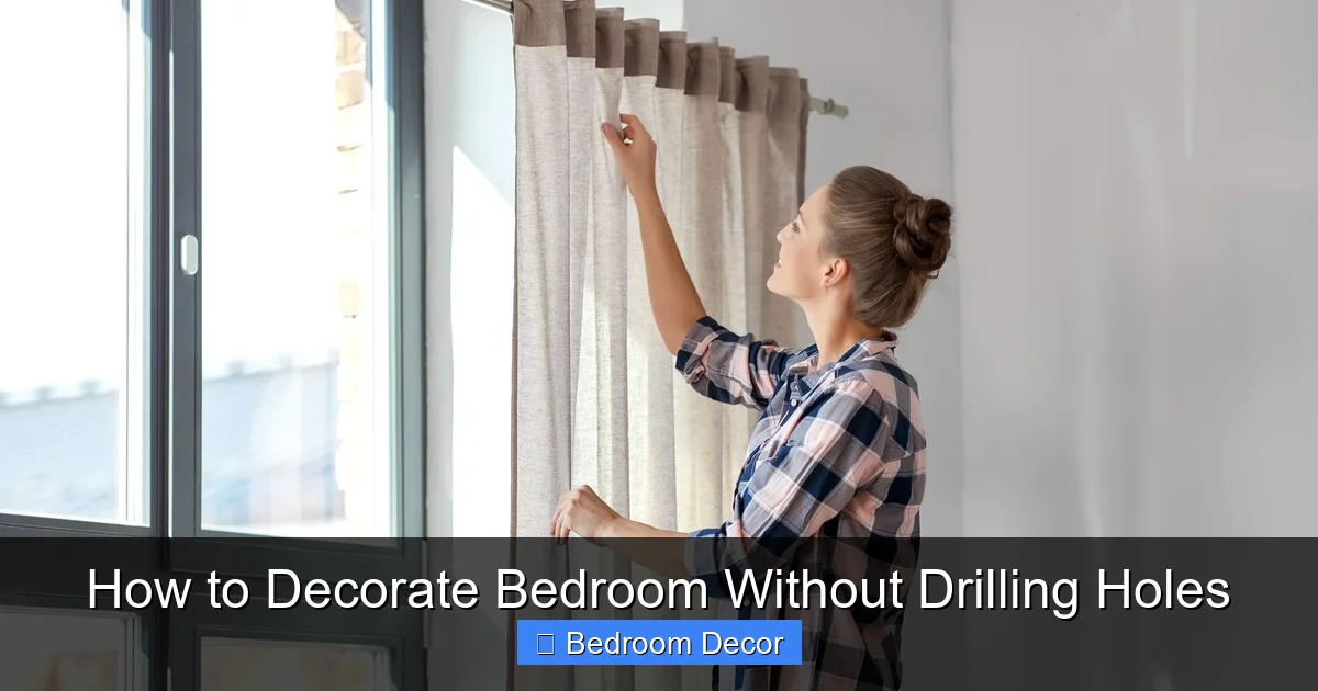 How to Decorate Bedroom Without Drilling Holes