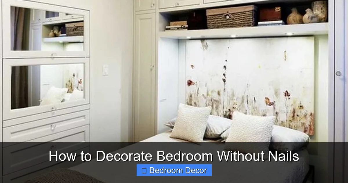 How to Decorate Bedroom Without Nails