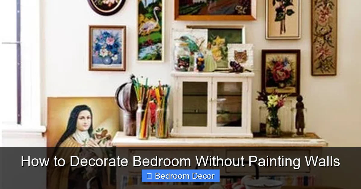 How to Decorate Bedroom Without Painting Walls