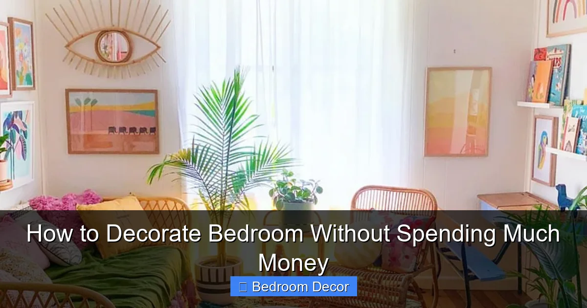 How to Decorate Bedroom Without Spending Much Money