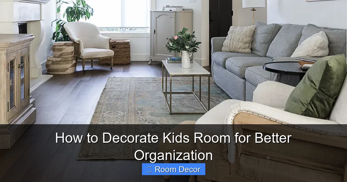 How to Decorate Kids Room for Better Organization