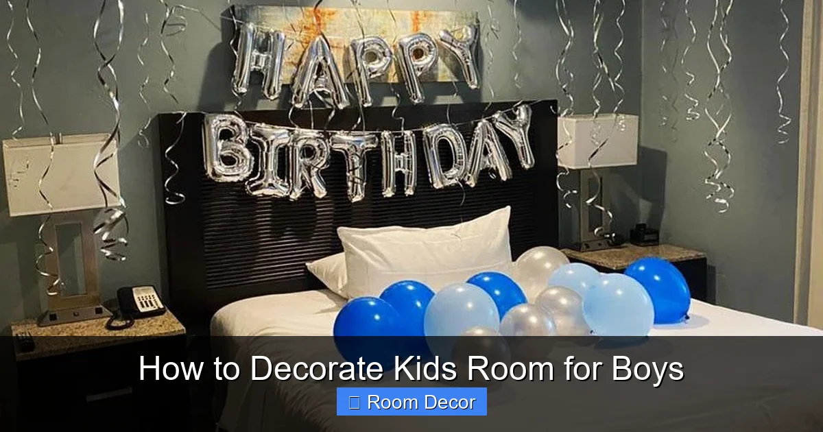 How to Decorate Kids Room for Boys