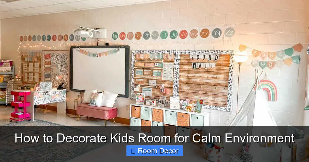 How to Decorate Kids Room for Calm Environment