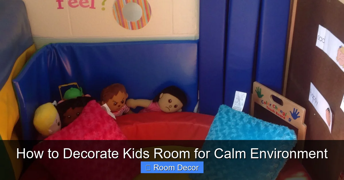 How to Decorate Kids Room for Calm Environment