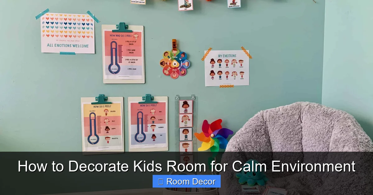 How to Decorate Kids Room for Calm Environment