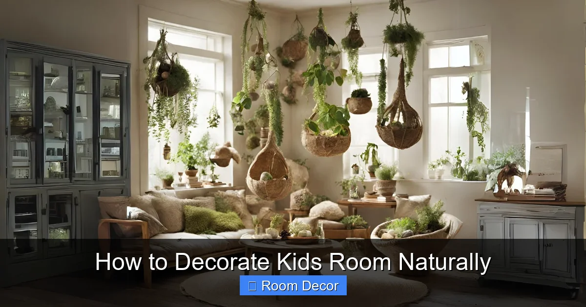 How to Decorate Kids Room Naturally