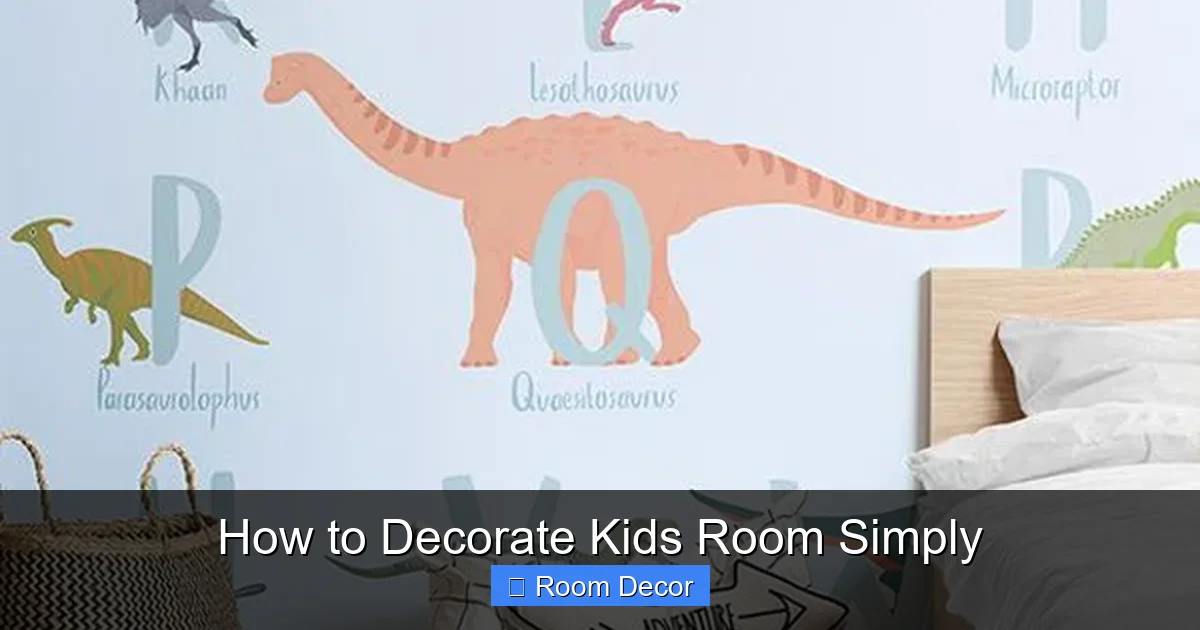 How to Decorate Kids Room Simply