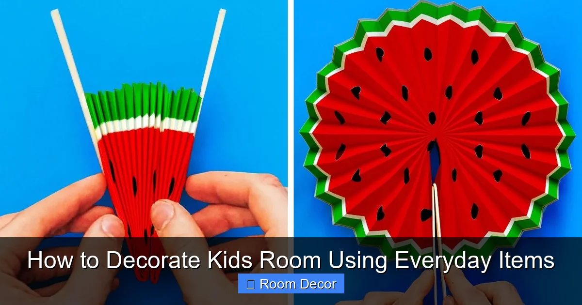 How to Decorate Kids Room Using Everyday Items