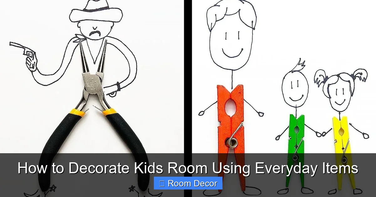 How to Decorate Kids Room Using Everyday Items