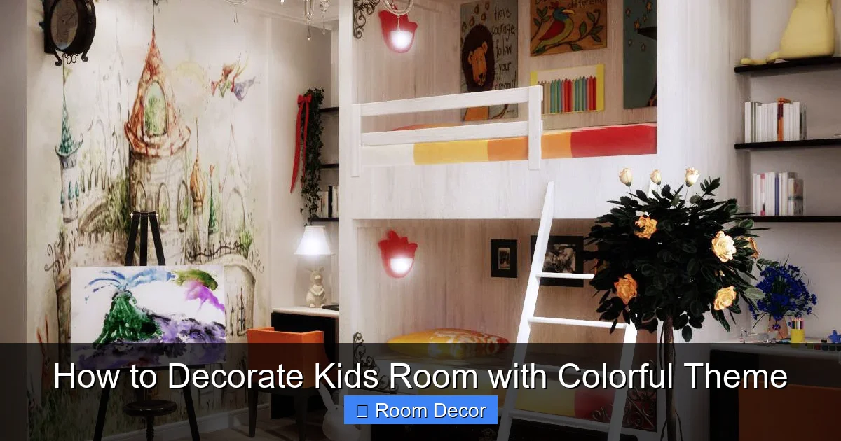 How to Decorate Kids Room with Colorful Theme