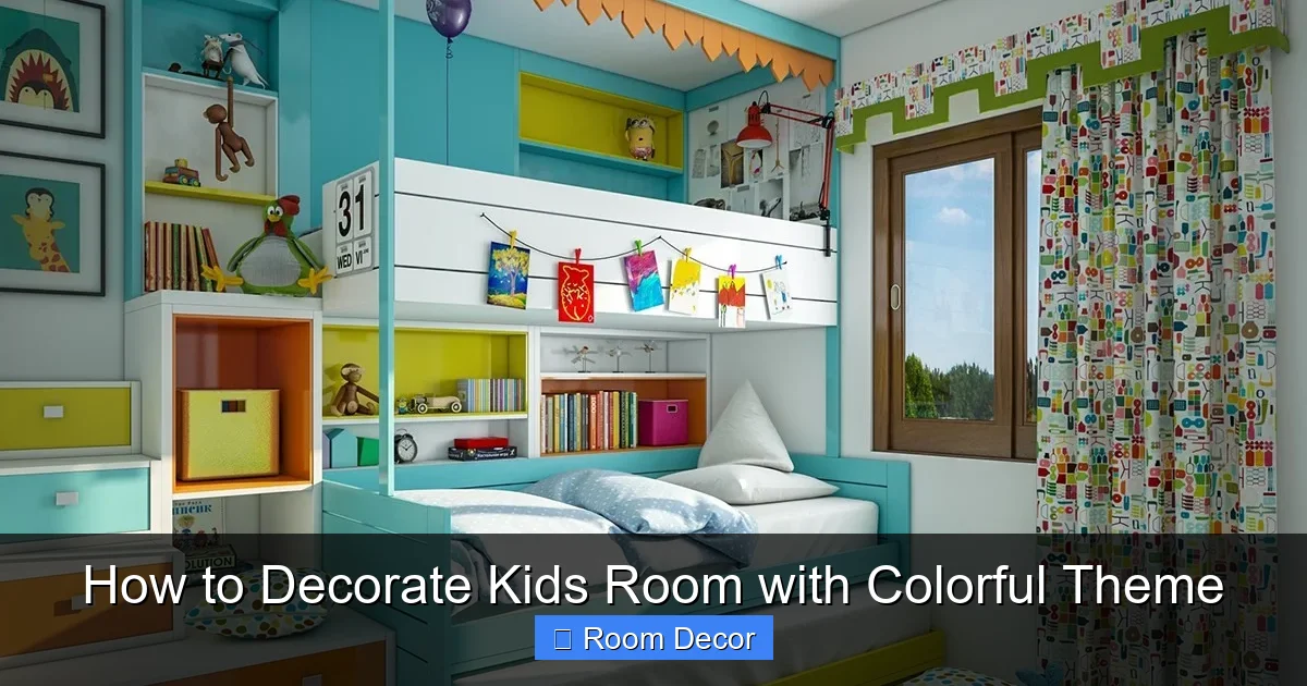 How to Decorate Kids Room with Colorful Theme