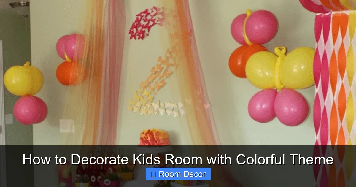 How to Decorate Kids Room with Colorful Theme