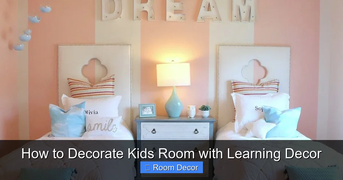 How to Decorate Kids Room with Learning Decor