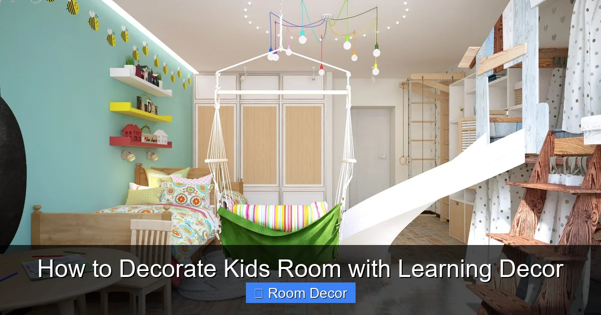 How to Decorate Kids Room with Learning Decor