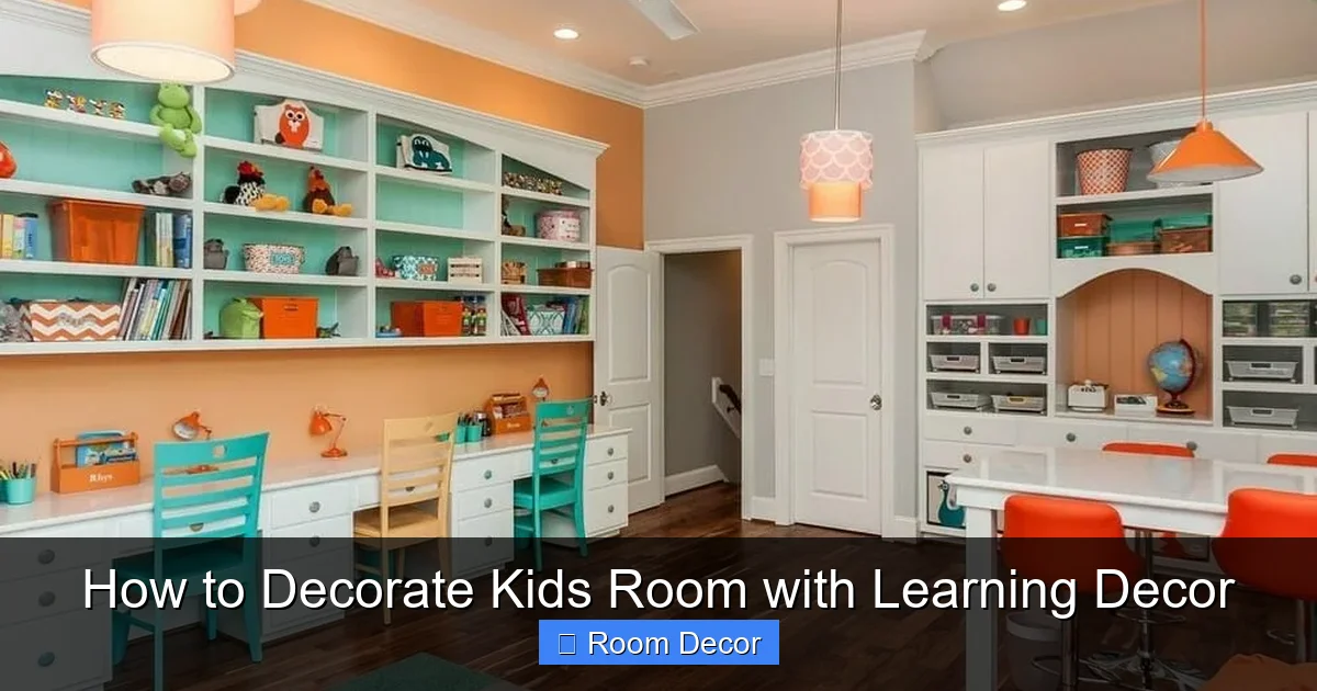 How to Decorate Kids Room with Learning Decor