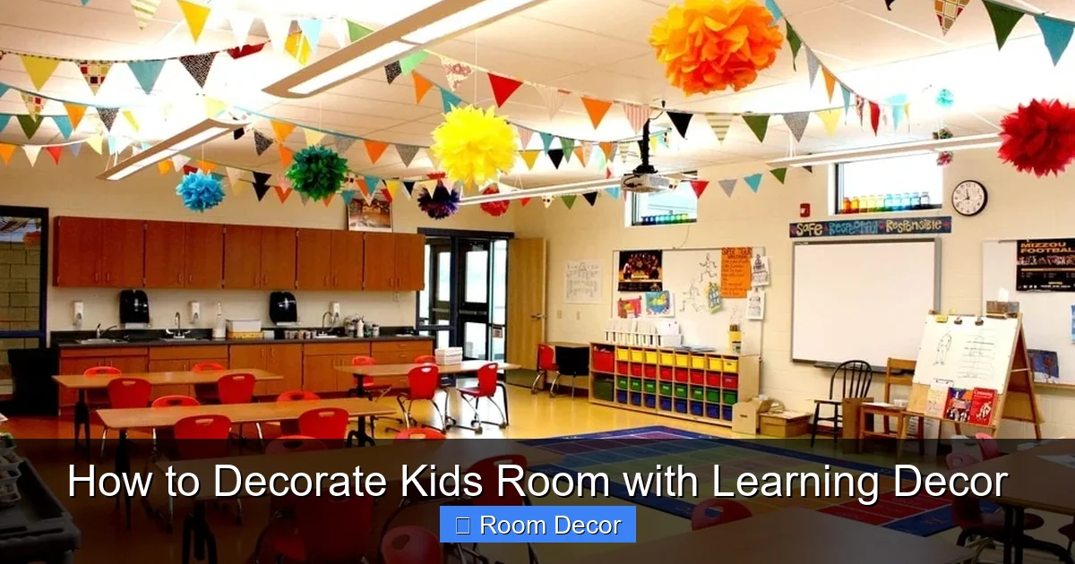 How to Decorate Kids Room with Learning Decor