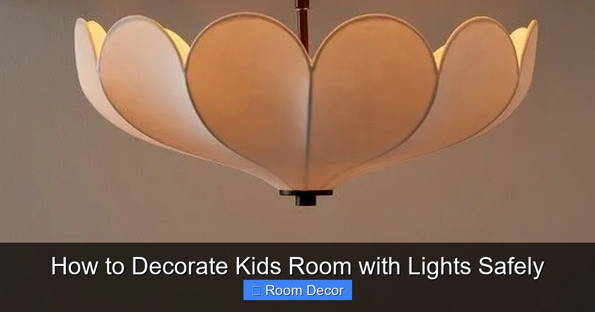 How to Decorate Kids Room with Lights Safely
